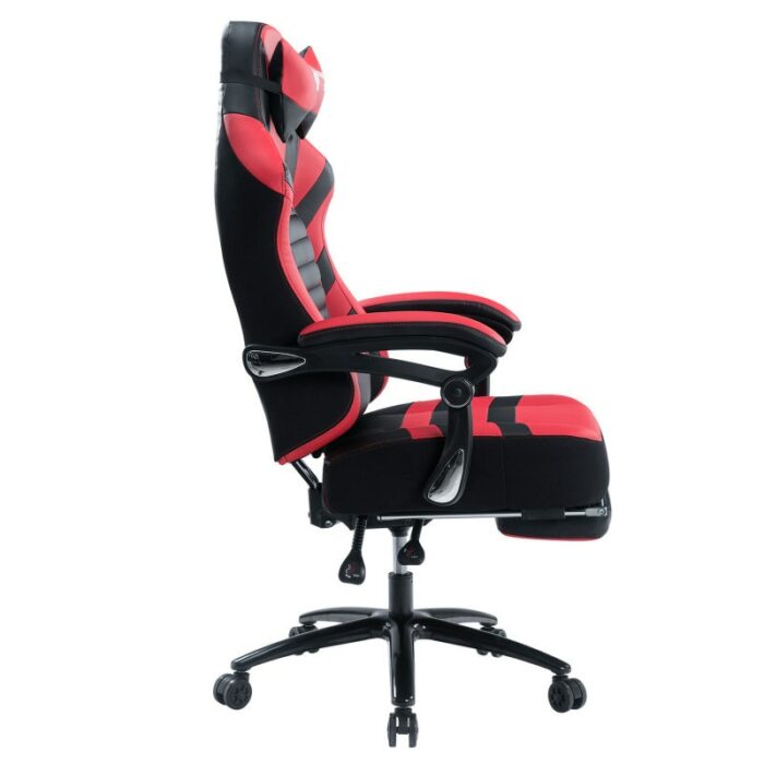 Gaming Chair with Footrest 400lb Gaming Chair Massage Gaming Chair Memory Foam Adjustable Tilt Back Angle and Arm High Back 4