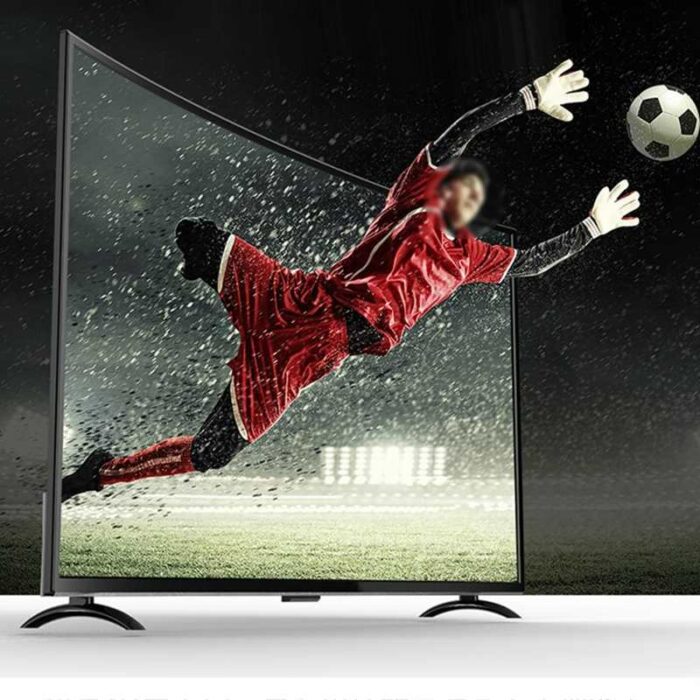 43 inch Screen Monitor Curved TV 3000R HD Smart LCD TV Ultra Thin Digital HDR Television Artificial intelligence Voice TV 3