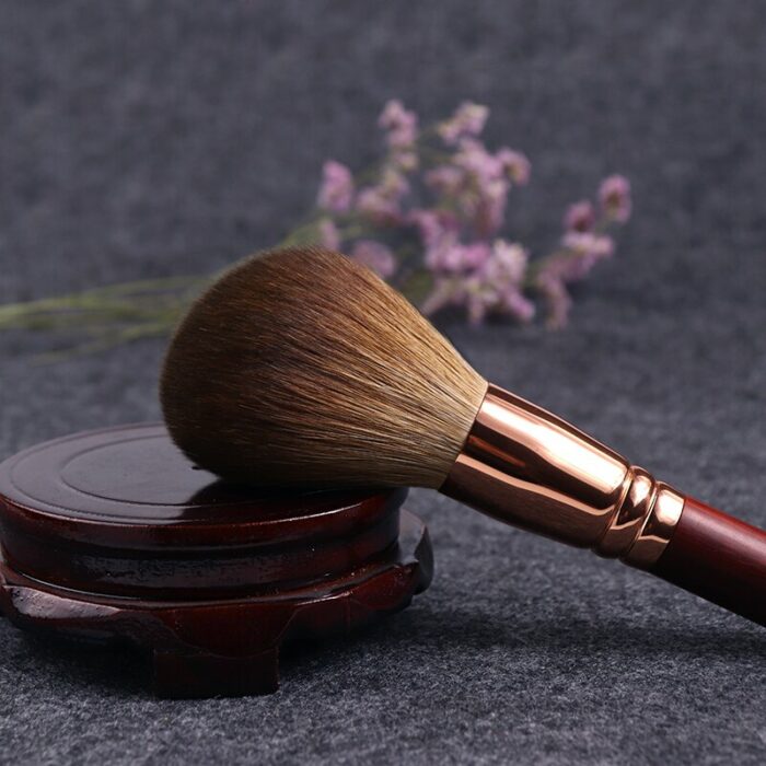 QINZHI Professional Handmade Make Up Brush 103 Large Round Face Powder Brush Short Handle Soft Red Fox Hair Makeup Brushes 3