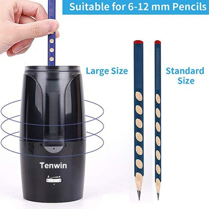 Large USB Automatic Electric Pencil Sharpener Heavy Duty Stationery For Colored Pencils Mechanical Sharpener For Children Artist 2