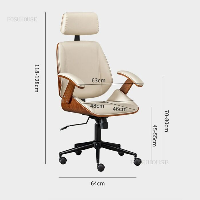 Advanced Office Chairs Modern Office Furniture Lift Swivel Backrest Chair Leisure Comfortable Computer Chair home Boss Armchair 6