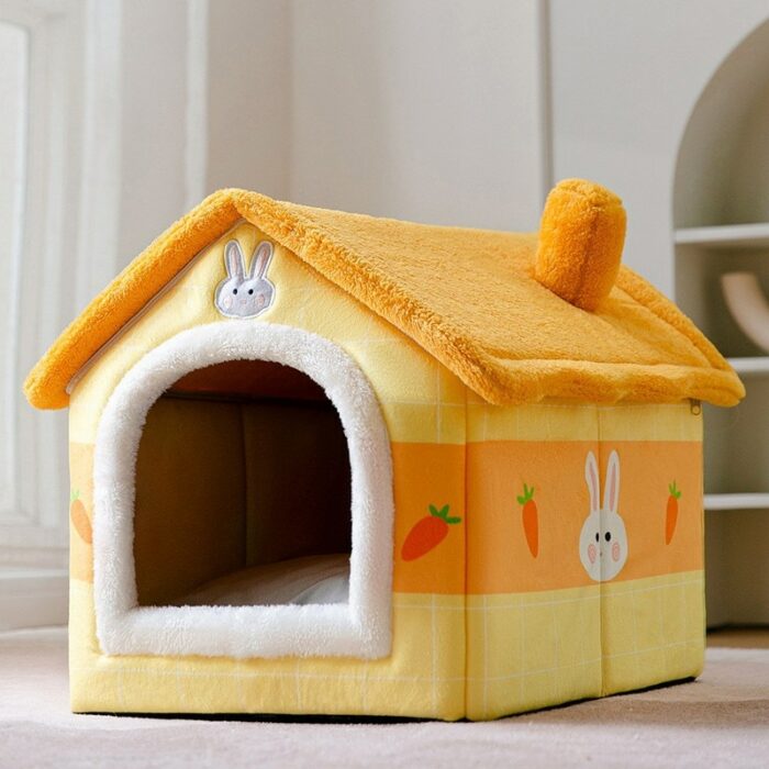 HOOPET Winter Cozy Pet House Dogs Soft Nest Kennel Sleeping Cave For Cat Dog Puppy Warm Tents Removable Bed Nest For Chihuahua 6