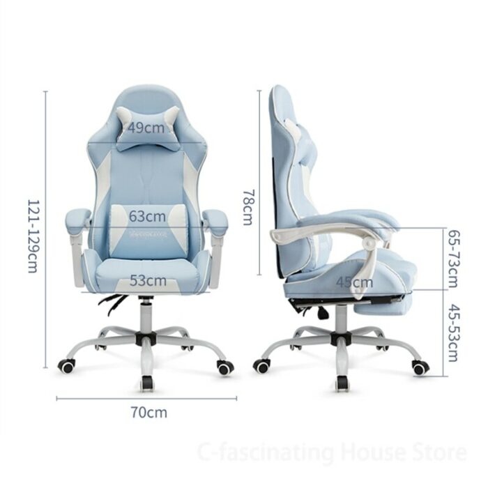 E-sports Chair Girls Makeup Chair Comfortable Sedentary Gaming Chair Computer Chair Ergonomic Chair Office Chairs for Bedroom 6