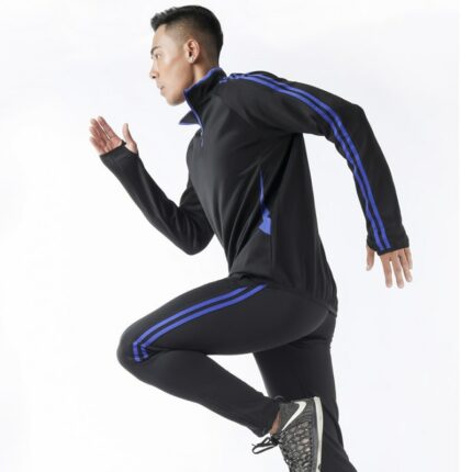 Men's Tracksuits Breathable Men Sport Training Suit Long Sleeves Pants Set Comfortable Leisure Workout Sportwear Tracksuits 1