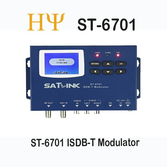 Original SATLINK ST-6701 ISDB-T Modulator Set top box terrestrial digital television main for Japan, Brazil, argentina 1