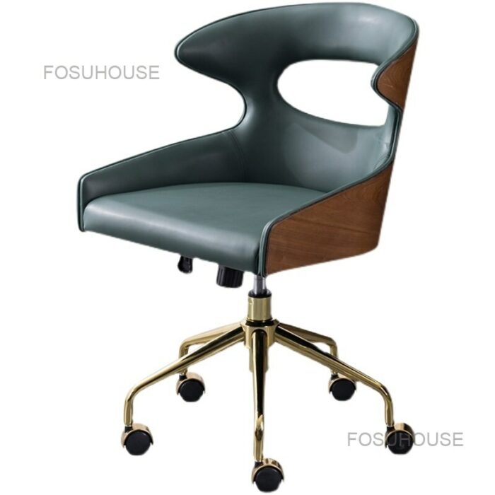 Luxury Nordic Household Computer Chair Lifting Office Chairs Simple Home Office Furniture Comfort Back Swivel Gaming Armchair 5