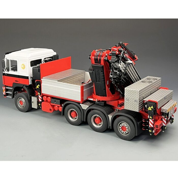 F2000 1/14 8X8 Truck Mounted Crane RC Truck Dump Truck Model F1650 Full Metal Rear Wheel Follower RC Trailer Model Toy 6