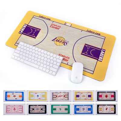 Mouse Pad Oversized Warriors Raptors Lakers Nets Spurs Creative Basketball Gift Pen Bag Table Mat Decoration For Basketball Fans 1