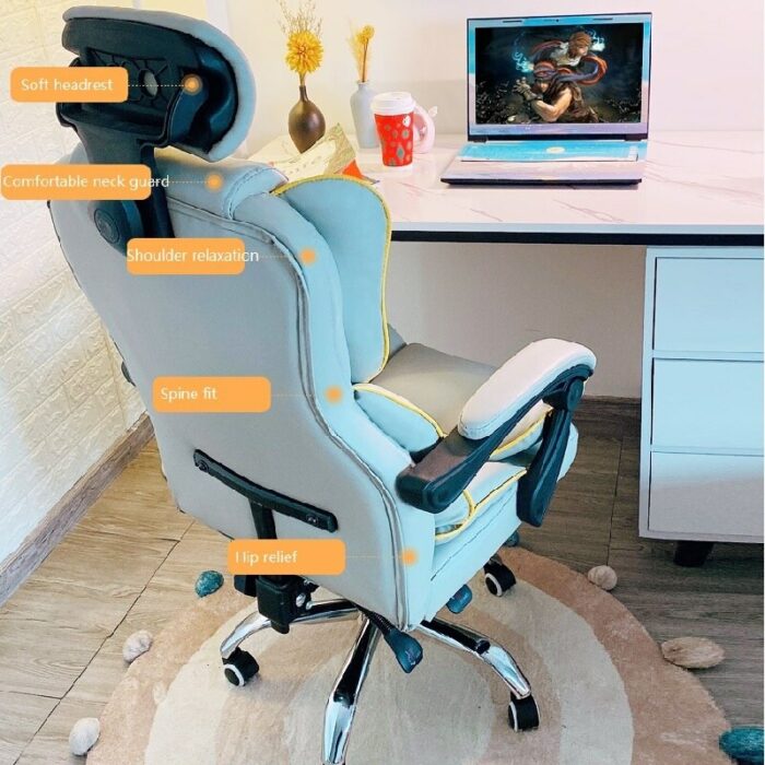 Home Comfortable Sofa Chair Ergonomic Design Game Live Gaming Chair Dormitory Computer Chair Large Angle Adjustable Office Chair 3