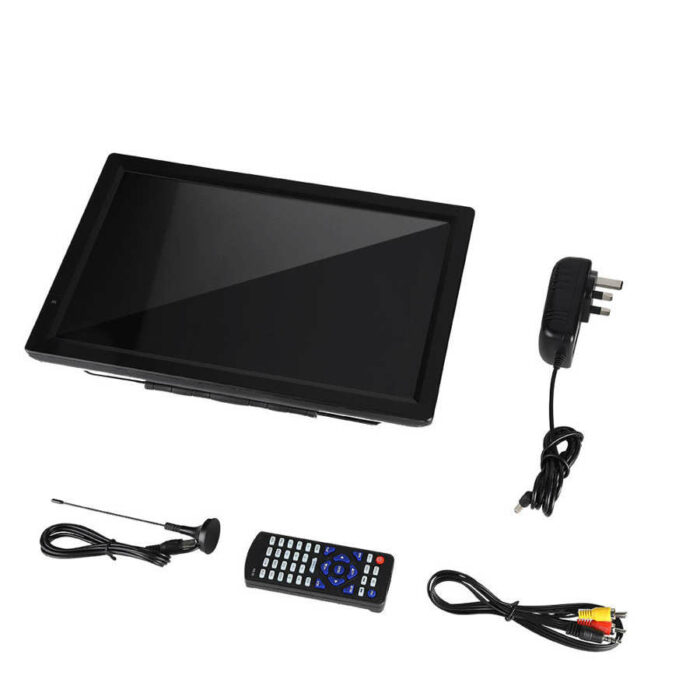 LEADSTAR 14" Car Digital TV Portable USB TV Television 1080P PVR DC12V 110‑220V UK Plug 1