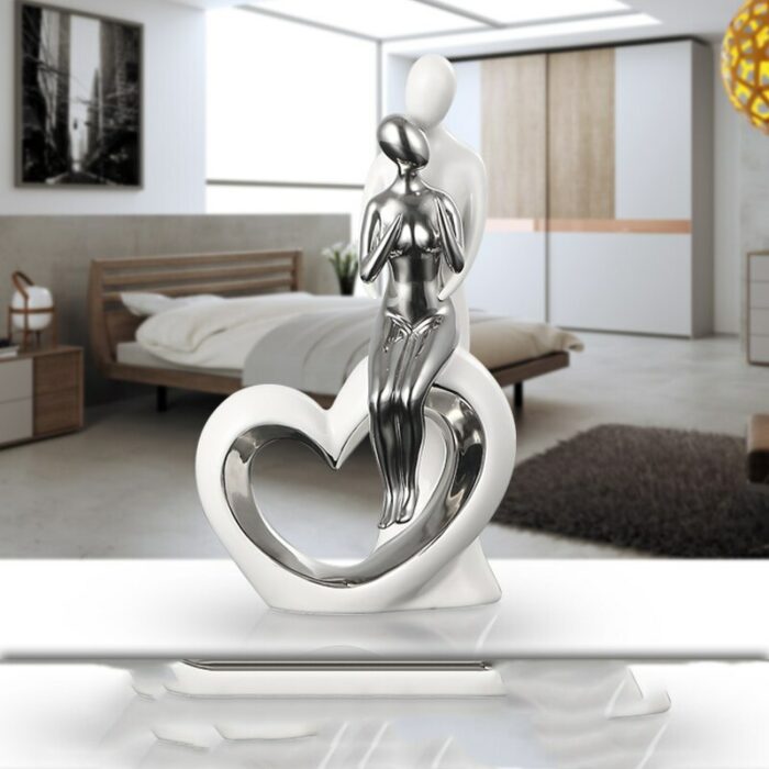 MODERN CERAMIC COUPLES FURNISHING CRAFTS HOME LIVINGROOM TABLE FIGURINES DECORATION OFFICE DESKTOP ORNAMENTS DECOR WEDDING GIFTS 6