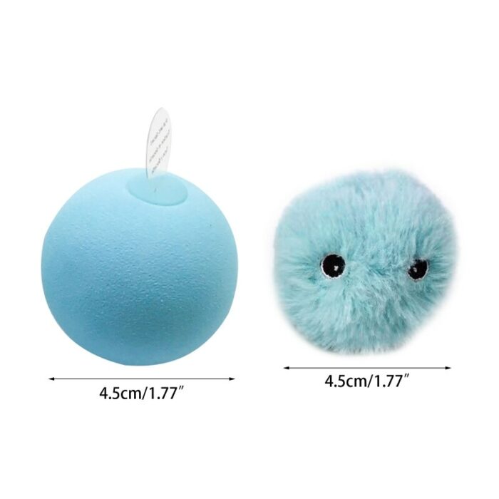 Cat Ball Toys Interactive Chirping Balls Plush EVA Cat Kicker Toys Lifelike Animal Chirp Sounds Kitten Catnip Toys 6