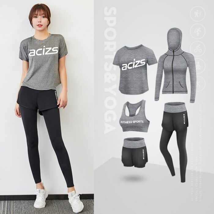 New Arrival Running Sets Women Sports Suit Jogging Basketball Underwear Sportswear Gym Tights Running Tracksuit Training Clothes 5