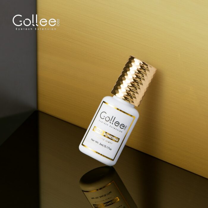 Gollee Banana scent Eyelash Glue 1-2s Fast Drying Waterproof Glue Premade fans Glue 5 Weeks Lasting eyelash extension glue Salon 4