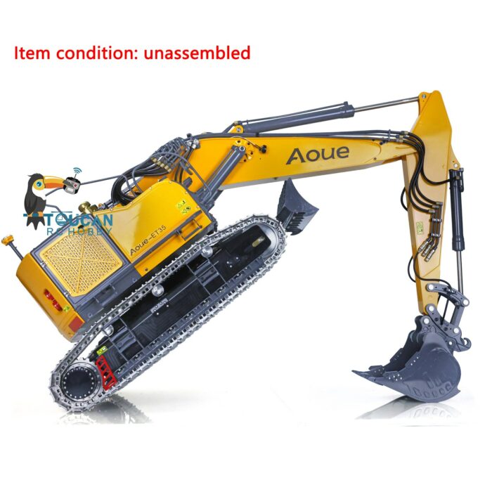 LESU 1/14 Metal RC Hydraulic Excavator Aoue ET35 Radio Control Construction Vehicle Model Pump Valve ESC Tracks THZH1295-SMT1 2