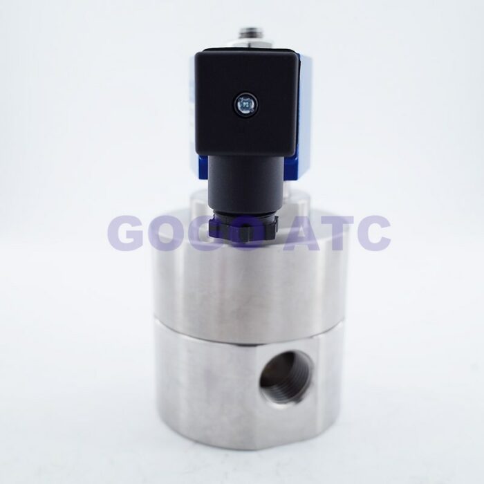 300bar 36MPa 2 way water high pressure solenoid valve 1/4 3/8 1/2 220V 24V Orifice 10mm N.C GSPG SS304 large flow valve 4