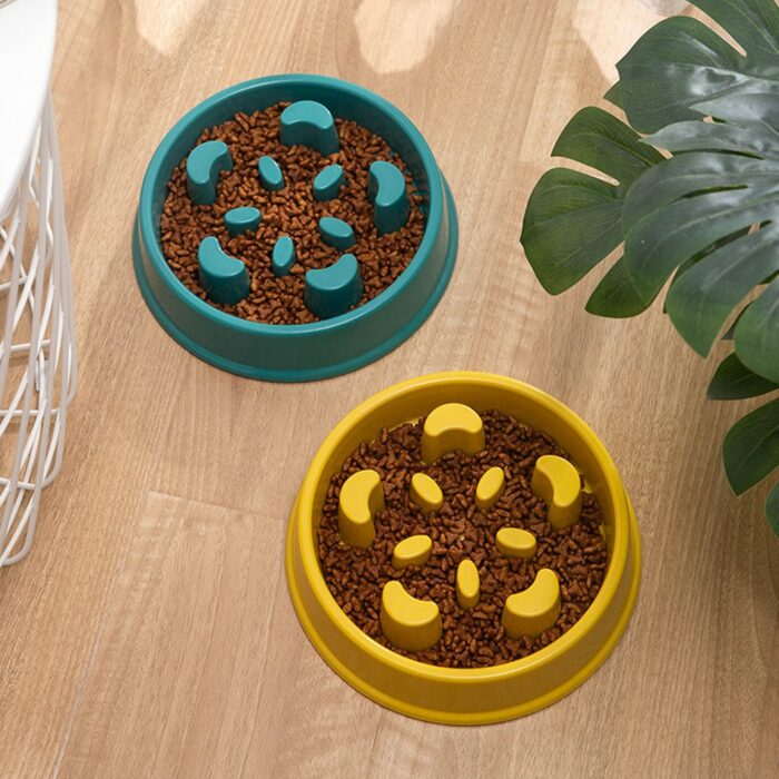 Pet Slow Food Bowl Small Dog Choke-proof Bowl Non-slip Slow Food Feeder Dog Rice Bowl Pet Supplies Available for Cats and Dogs 5