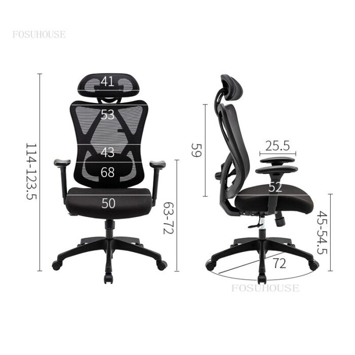 Modern Minimalist Office Chairs Lift Swivel Creative Fashion Backrest Gaming Chair Home Reclining Leisure Armrest Computer Chair 6