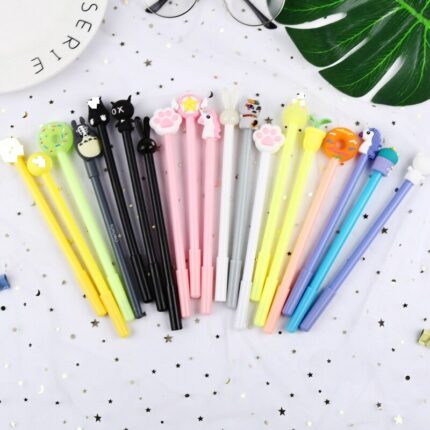 50 PCs Creative Cartoon Writing Tool Cute Neutral Pen Office Stationery Student Signature Pen Wholesale 2