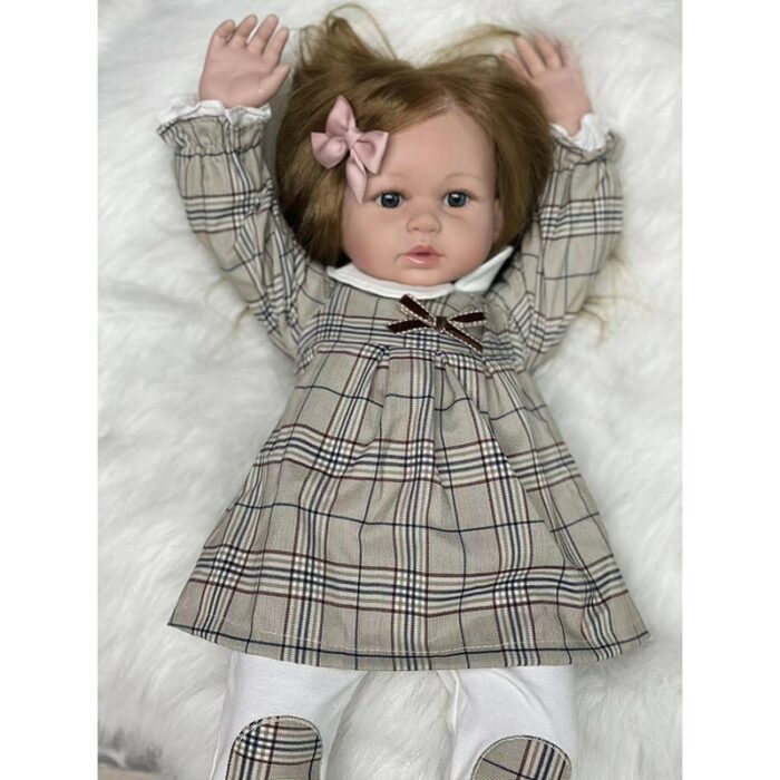 63CM Realistic Reborn Girl Doll Touch Soft Hand-Detailed Paint with 3D Look Visible Veins Birthday Gift Toy for Children 1