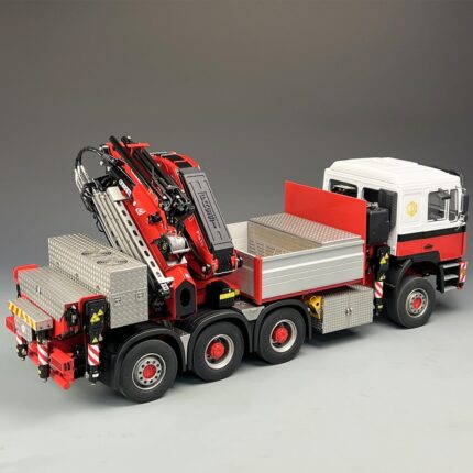 F2000 1/14 8X8 Truck Mounted Crane RC Truck Dump Truck Model F1650 Full Metal Rear Wheel Follower RC Trailer Model Toy 2