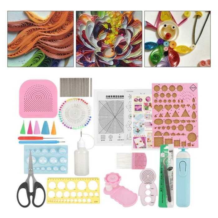 24Pc/set DIY Quilling Paper Tools Kit Sets Art Craft Decoration Hamdmade Crafts Paper Decoration Tool quilling kit 5