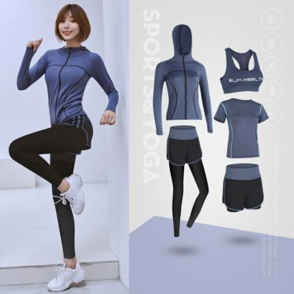 New Arrival Running Sets Women Sports Suit Jogging Basketball Underwear Sportswear Gym Tights Running Tracksuit Training Clothes 2