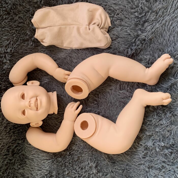 28inch Reborn Doll Kit Cammi Baby Toddler Smile Face Doll Parts Soft Touch Fresh Color With Body 2