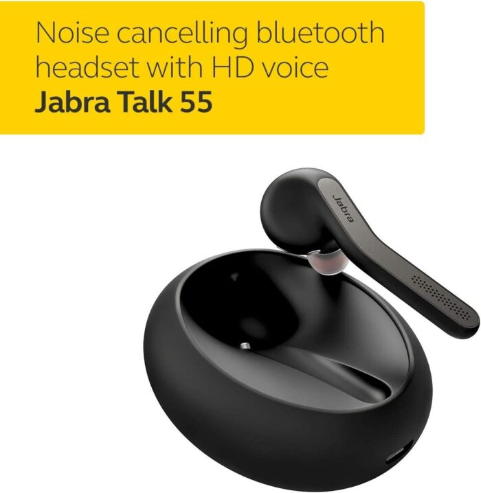 Official Jabra Talk 55 Wireless Mono Headset Bluetooth Earphones HD HandsFree with Dual Mic Earbuds Noise Cancellation In Car 5