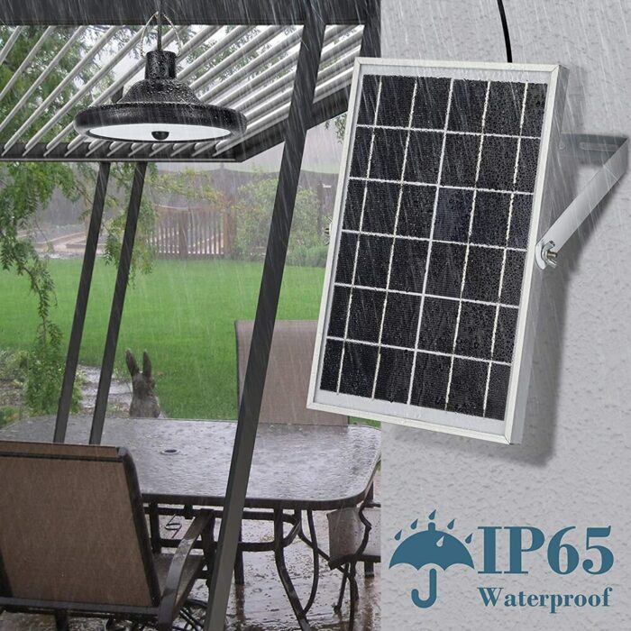 Double Head Solar Pendant Light Waterproof High Capacity Outdoor / Indoor Solar Lamp Suitable for Courtyards, Garages, Etc. 5