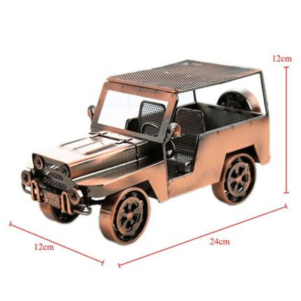 Creative Handmade Artware Retro Car Model Home Decoration Accessories Realistic Nostalgic Iron Car Office Desk Room Decor Gift 2