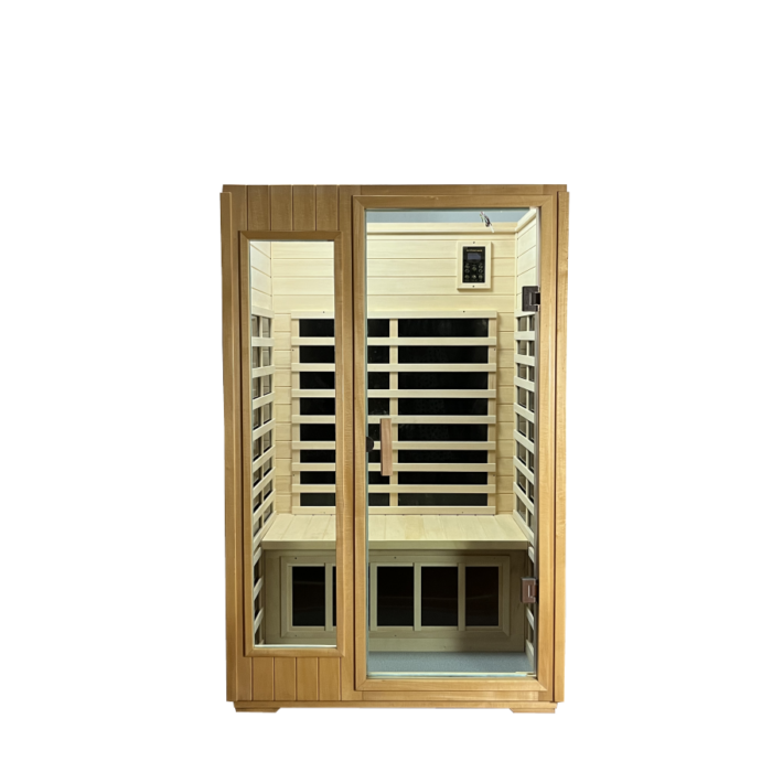 Two Person Outdoor Basswood Far Infrared Sauna Room 4