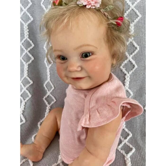 Two Size Version Reborn Toddler Popular Maddie Cute Girl Doll with Rooted Blonde Hair Soft Plush Toy Body High Quality Doll 4