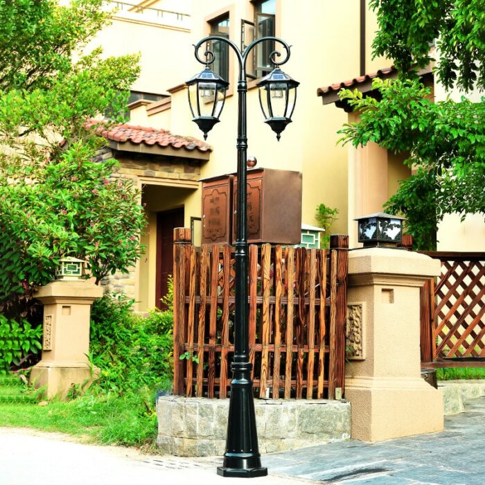 (H≈2.6M)[High-end] Solar street light, outdoor waterproof villa garden light, outdoor super bright led garden light 4