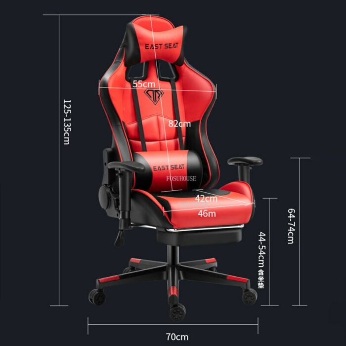 Professional Computer Chair Leather LOL Internet Cafe Rotating Racing Chair WCG Gaming Chair Lift Back Recliner Office Chairs 3