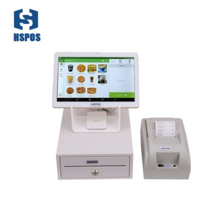 HSPOS 10 Inch Tablet PC Cash Register Android 9 POS System with Thermal Printer Cash Box and Free Software 1