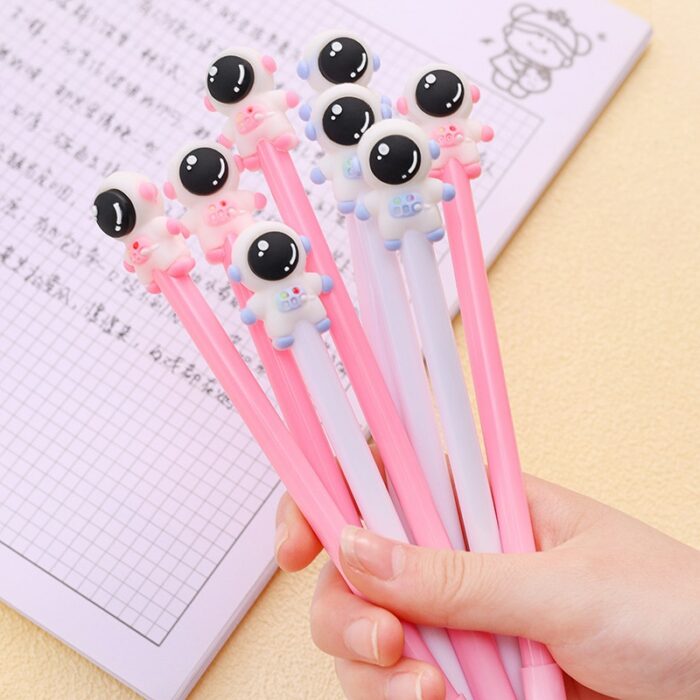 60 Pcs Creative Cartoon Astronaut Neutral Pen Student Cute Examination Signature Pen Ins Girl Heart Stationery Back To School 1