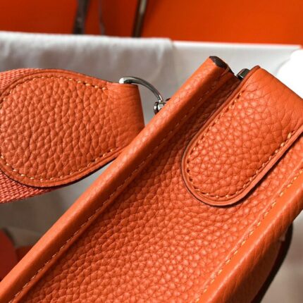 Donna-in 2022 Trend Orange Calfskin Shoulder Bag Women Luxury Designer Handbags Original Togo Real Leather Top Quality Plus Size 2